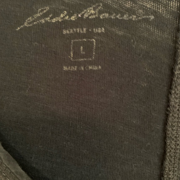 Women’s Large Eddie Bauer 100% Cotton, Black Maxi Dress w/Adjustable Waist Tie - Picture 8 of 15